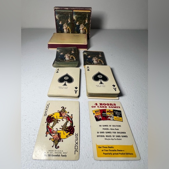 VTG Playing Cards Victorian Children 2 Decks A Western Product USA - Picture 9 of 12
